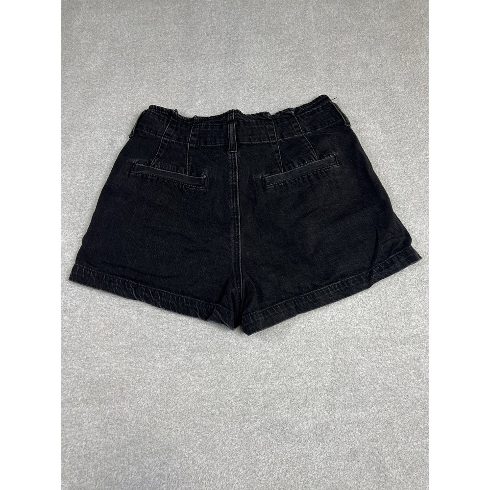 American Eagle Mom Shorts‎ Paper bag Waist Black Size 6 - Picture 6 of 9